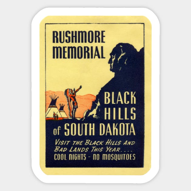 1940's Rushmore Memorial Sticker by historicimage